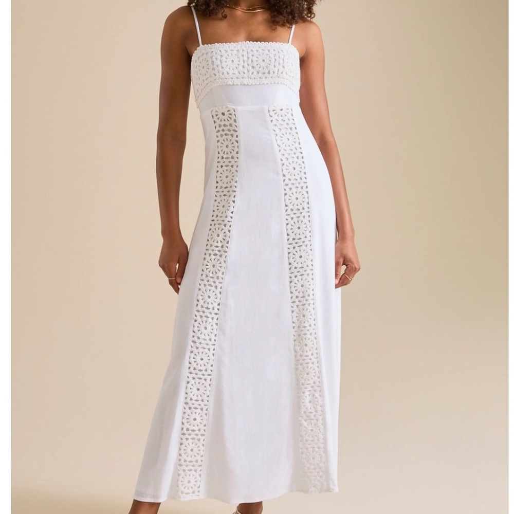 Altar'd State White Midi Dress